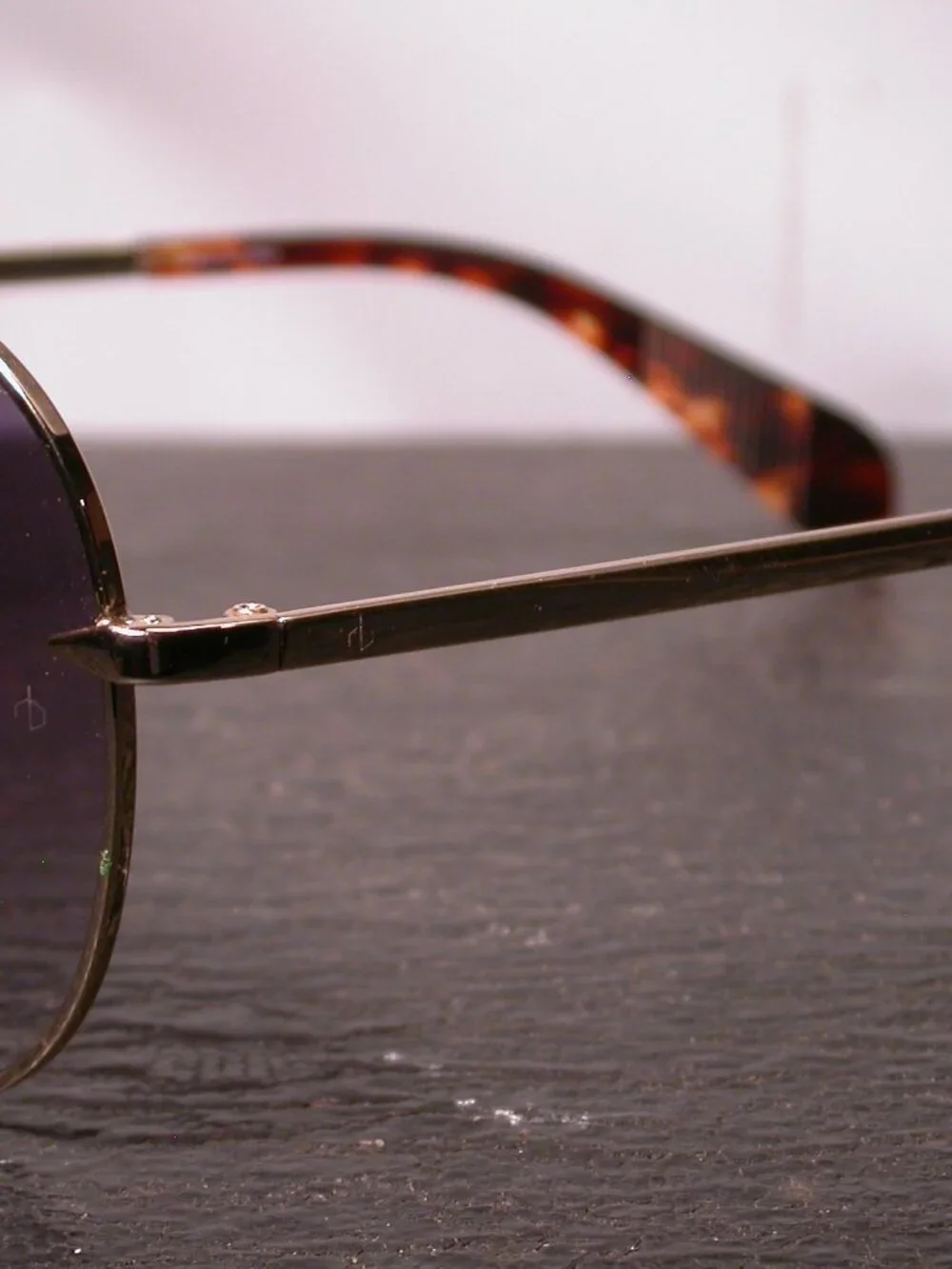 Rag & Bone Gold Tortoise Aviator Shades Sunglasses